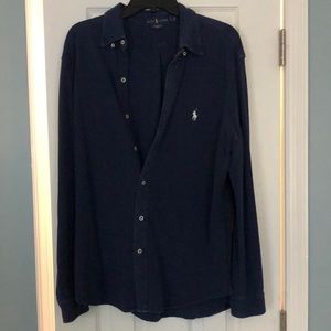 Vintage Ralph Lauren - Featherweight Mesh casual button down - size L